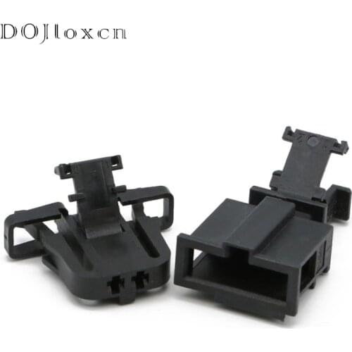 1 Set 2 Pin Auto Electrical Black Wiring Plug Trunk License Plate Light 1.5 MM Male Female Connector 1J0971972 3B0972712