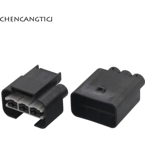 1 Set 3 Pin 1743271-2 Waterproof Automotive Connector Electric Wire Radiator Plug Fan Harness Female Male Socket for Hyundai KIA