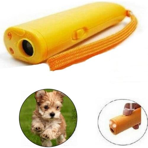 1Pc Plastic TINGHAO Ultrasonic Anti Barking Pet Dog Repeller Control Training LED Light Device Tool Easy to Operate