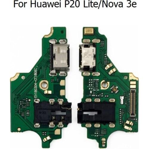 10/Pcs For Huawei P20 Lite/Nova 3e Charging Port Connector Board Parts Flex Cable Spare Parts Replacement
