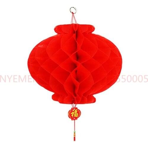 200pcs New Year Christmas Decoration Waterproof Red Chinese Paper Lanterns For Outdoor Hanging Festival Lantern