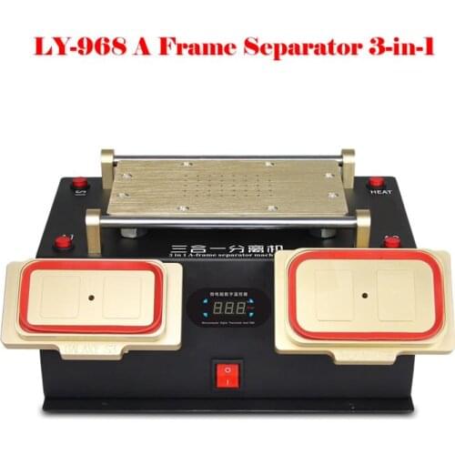 3 in 1 LY 968 built-in Vacuum Pump frame Separator for OCA iPhone Samsung Mobile Phone Repair 350W