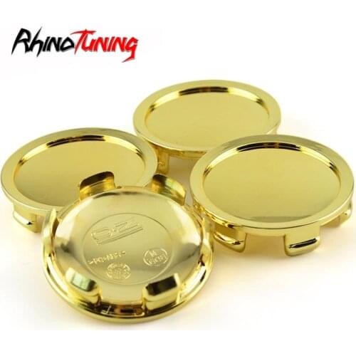 4pcs 74mm 70mm Gold O.Z Racing M608 Car Wheel Hub Caps 81310409 Emblem Superforgiata Wheel Center Hubcap Cover