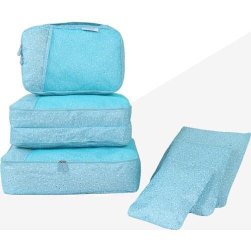 5SET / LOT Waterproof storage bag A set of 6 clothes finishing bags Large Capacity Convenient travel luggage storage bags