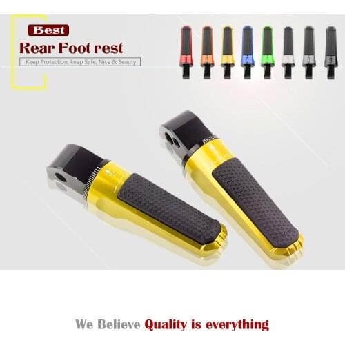 For YAMAHA MT07 FZ07 MT-07 Motorcycle Accesstories CNC Aluminum Rear Foot Pegs Footrest Passenger Footpegs