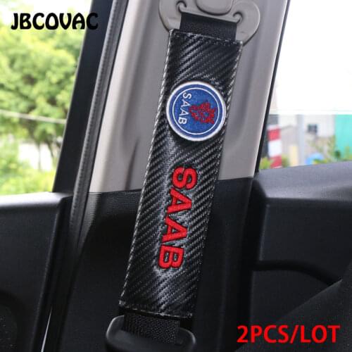 2pcs/lot Car Accessories Emblmes Car Styling Auto Covers Case For Saab 9-3 93 9-5 9 3 9000 9 5 95 Carbon Fibre Badge Car-Styling