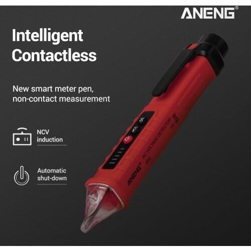 ANENG VD802 Non-contact AC Voltage Indicator Detector Tester Meter 12V-1000V Electric Voltmeter Ammeter Pen