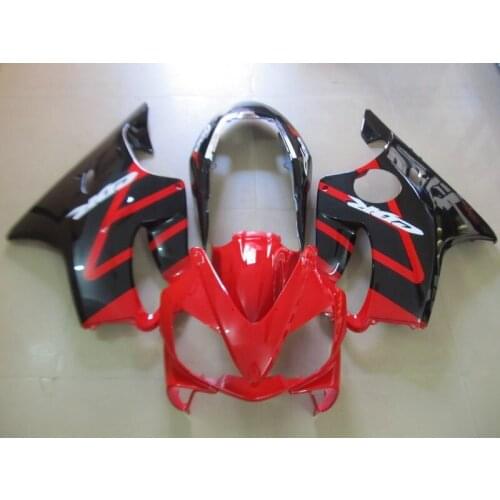 Black red For w1 CBR600 F4i 2004-2007 CBR 600F4i 04 05 06 07 Flame Customized Motorcycle Fairing Kit Injection molding