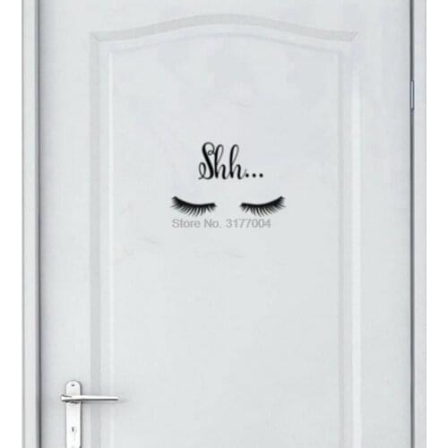 DHL 500set Vinyl Wall Sticker Girls Cute Eyelash Pattern Wall Decal Sticker Baby Room Decoration Craft Toy Large Size 15*24cm