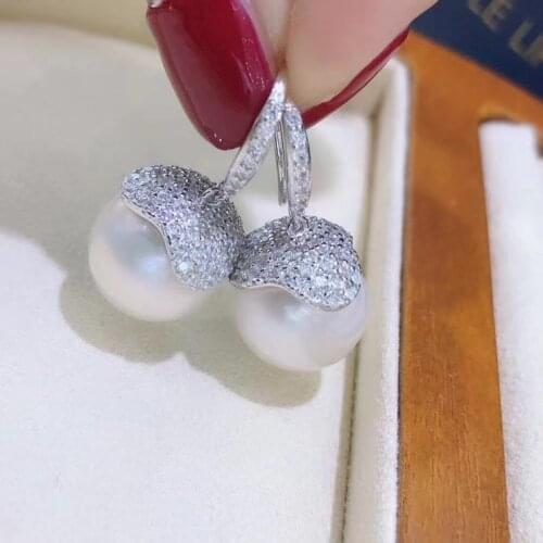 925 Sterling Silver Earrings Findings Settings Base Mountings Parts Mounts for Coral Pearls Agate Crystal Stones Beads