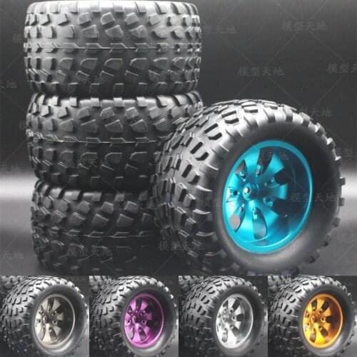 4pcs Alloy Metal Wheel Rims 125MM Bigfoot tires 1:10 RC Car Off-Road Bigfoot Monster Truck HSP HPI FS 94111 94108 94188 88035