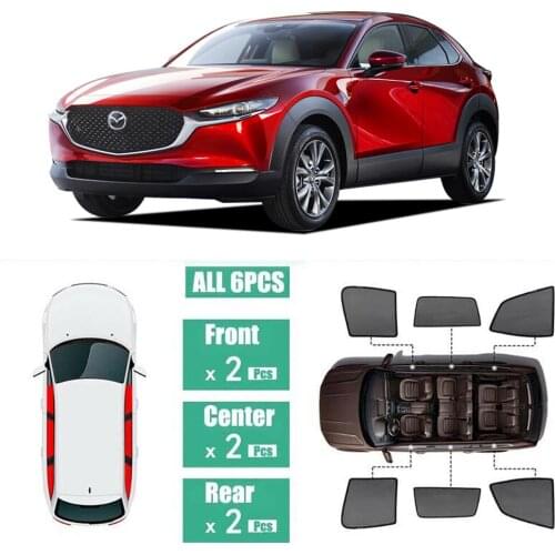 Side Windows Magnetic Sun Shade UV Protection Ray Blocking Mesh Visor Fit For Mazda CX-30 2020