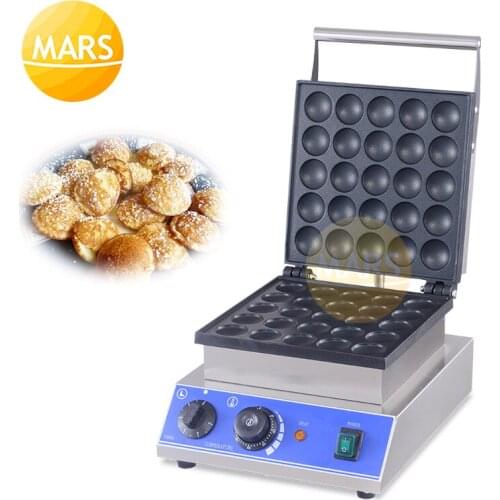 Small Pancake Machine Mini Pan Cake Maker Non Stick Poffertjes Grill Dutch Waffle Maker Electric 25 Hole Dorayaki Machine