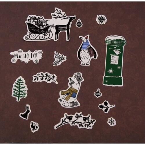 Cartoon Winter Series Metal Cutting Dies Stamps Dies Scrapbooking Mold Cut DIY Handmade Tools Craft Decoration Stamps and Dies