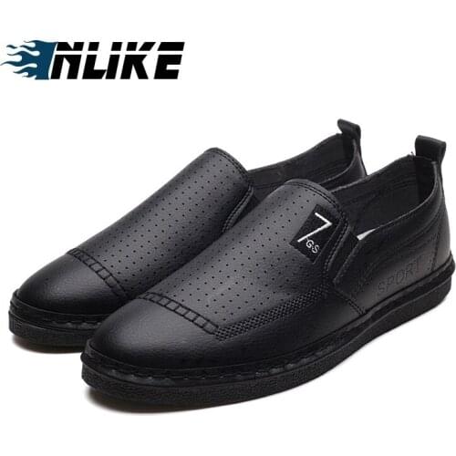 Men Casual Shoes Pu Leather Breathable Male Shoes Footware Outdoor Shoes