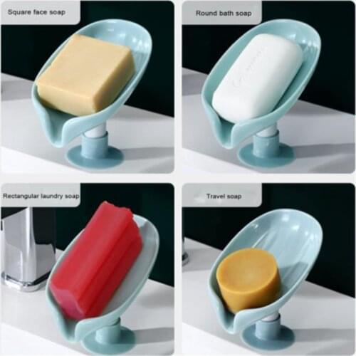 Drain rack Storage Shelves Bathroom Accessories Noperforation Soap Shower Leaf Kitchen Storage and Home Organization Box Rack