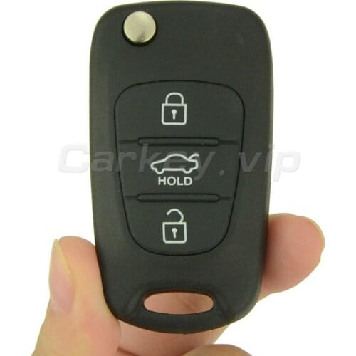 Remotekey Flip car remote key for Hyundai I20 2008 2009 2010 2011 2012 433 mhz ID46 - PCF7936 3 button