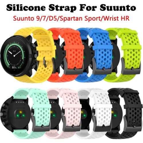 Silicone Strap Replacement WatchBand For suunto 7 D5 Wrist Bracelet for Suunto 9 Spartan Sport Wrist HR Baro Smart Watch Band