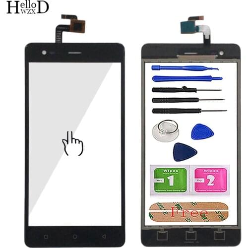 Touch Screen Sensor For Tele 2 Tele2 Maxi Plus Touch Screen Front Glass Lens Digitizer Panel Mobile Phone Tools Adhesive