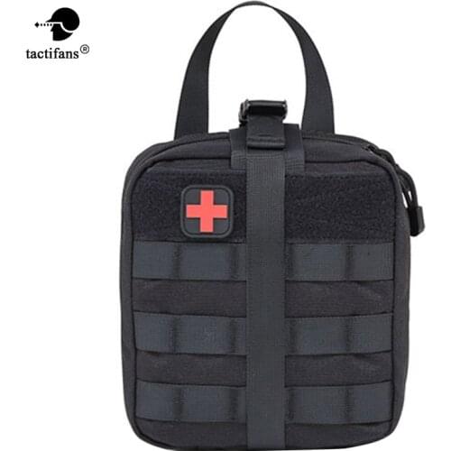 TACTIFANS First Aid Kit Patch Bag Molle/Hook & loop Dual-use Amphibious Medical Pouch EMT Emergency EDC Rip-Away Survival IFAK