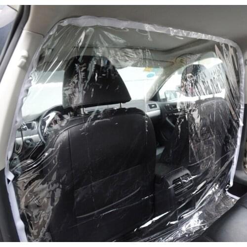 Full Surround Protective Cover Car Taxi Isolation Film Plastic Net Cab Front and Rear Row for Driver and Passenger Protection