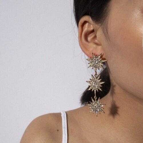 Abayabay Letter Drop Earring Women Tassel Stud Earrings European Girl Yellow Gold Color Lover Trendy Jewelry Kolczyki Pendientes