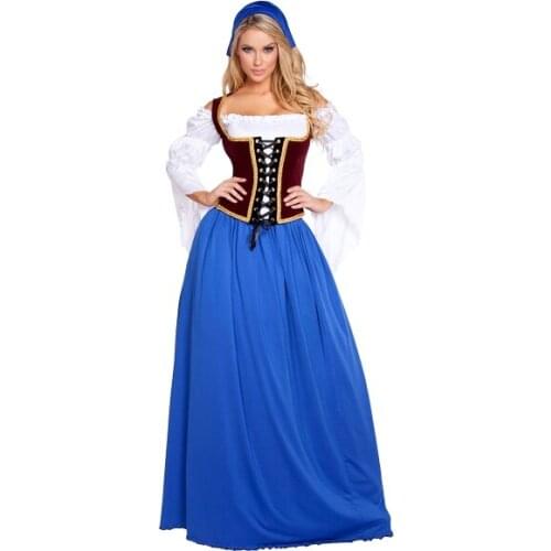 Ladies Oktoberfest Beer Maid Wench German Bavarian Heidi Fancy Dress Costume M-XL SM33320