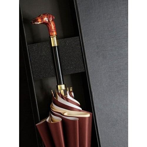 Long Handle Umbrella Large Luxury Business Windproof Uv Protection Adult Umbrella Fashion Paraguas Mujer Rain Gear BD50UU