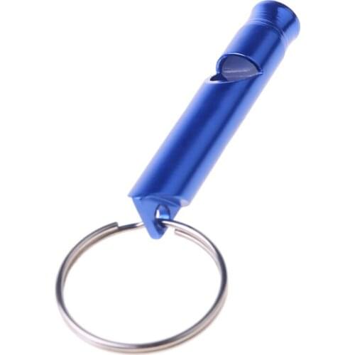 1pc Aluminium Whistle Camping Emergency Survival Keychain Pendant Keyring L9BD