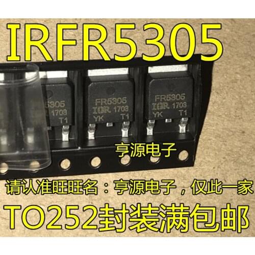 10pieces IRFR5305 FR5305 IRFR5305TRPBF TO-252