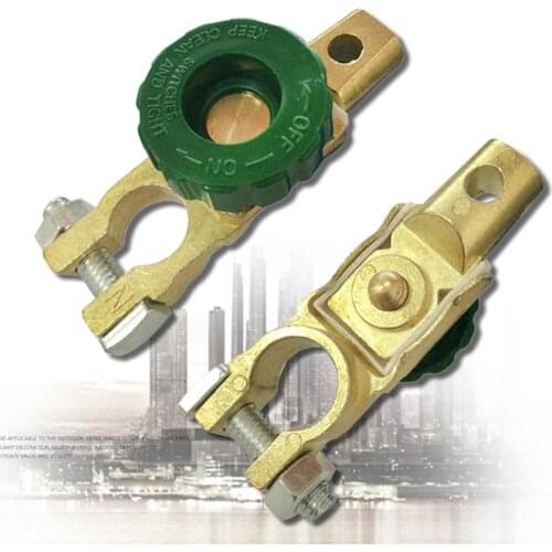 12V 24V Car Battery Terminal Link Switch 1.7cm Pile Heads Battery Switch Heavy Duty Battery Disconnect Isolator Cut Off Switch
