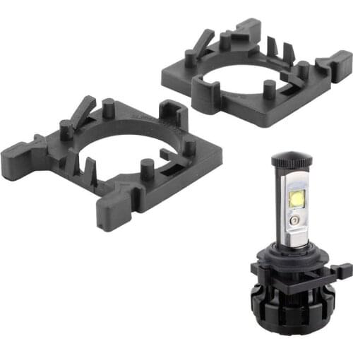 2Pcs H7 LED Headlight Bulb Holder Adapter Headlamp Light Lamp Base Accessories for Ford Focus for Fiesta for Mondeo (Low Beam)