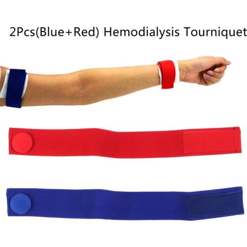 2Pcs Medical Hemodialysis Tourniquet Nursing-specific Dialysis Plus Flexible Venous Hemostatic Buckle Strap