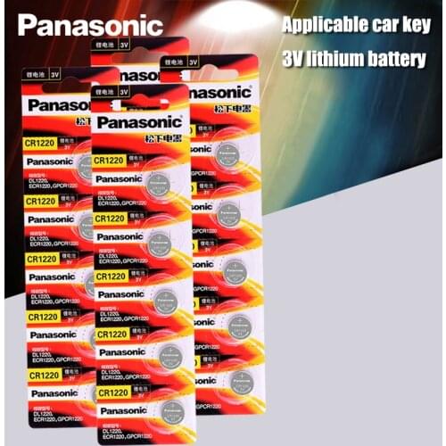 20pcs Original Panasonic CR1220 Button Cell Batteries CR 1220 3V Lithium Coin Battery BR1220 DL1220 ECR1220 LM1220