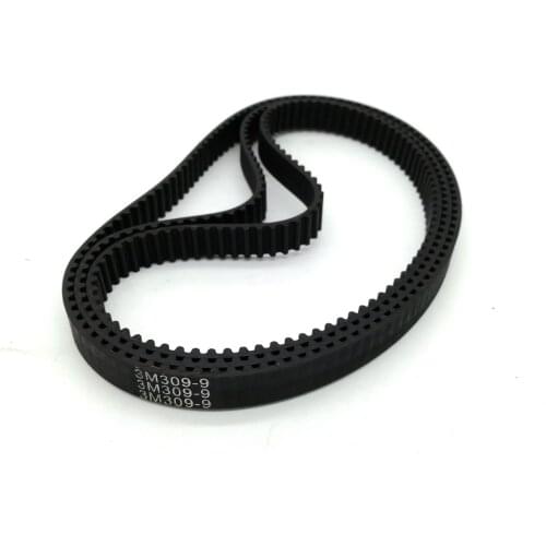 Free shipping, 3M Endless Timing Belt, 309mm length, 9mm width,309-3M-9