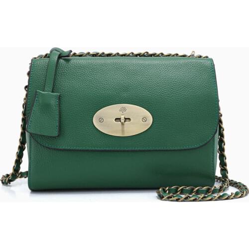 Brand Genuine Leather Women Handbag Chain Strap Fashion Exquisite Design Shoulder Bag Commute Outdoor Ladies Crossbody Bags
