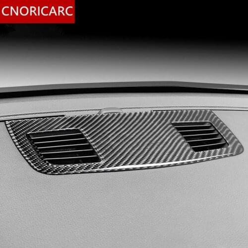 CNORICARC Center Console Air Outlet Panel decoration cover trim for BMW E90 318i 320i 2005-12 Carbon fiber Car styling