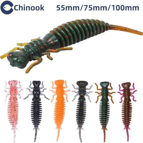 Chinook Creature Baits soft baits double color fish bait Fish Artificial Bait Fishing Tackle