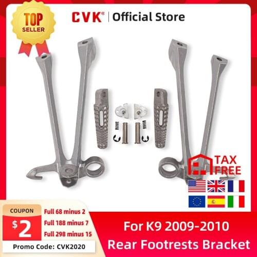 CVK Motorcycle Aluminium Rear Footrests Bracket Kit Foot Pegs Rests Assembly For Suzuki GSXR1000 K9 2009-2010