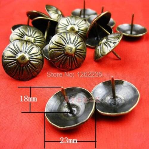 23*18MM Imitation gold bubble nails Quartet red bronze sofa nail Decorative nails Triangle nails Wholesale