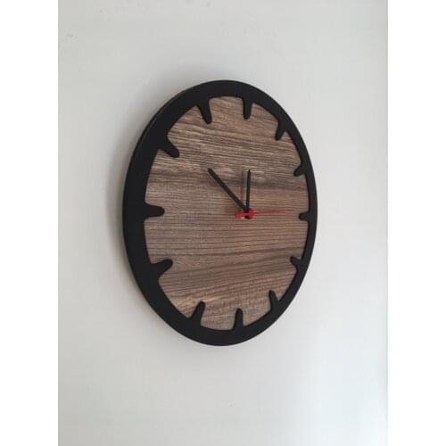 North Designed Booties Black Bar Decorative Wall Clock 30 Cm