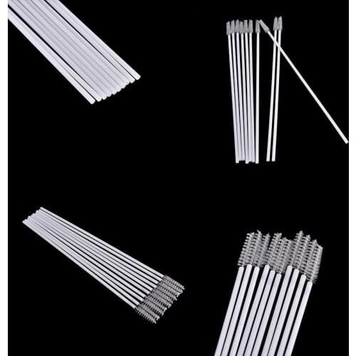 Baby Bottle Clean Tools 10pcs Stainless Steel Nylon Straw Cleaning Brush Drinking Pipe Tube Cleaner