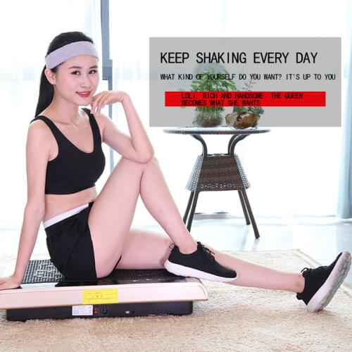 Electric Vibration Fitness Massager USB Bluetooth Play Music Fat Burning Machine Indoor Mute Fitness Body Slimming Shaper 200W