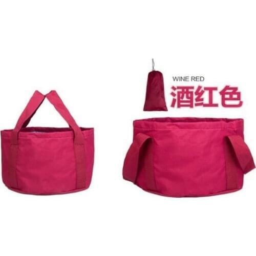 Fedex DHL 100 pieces Collapsible Bucket Compact Portable Folding Water Container Lightweight Durable storage bag with handle