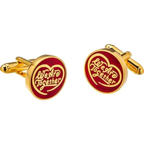 KFLK Red Fashion shirt wedding cufflinks for mens gift Brand cuff links buttons Design High Quality abotoaduras gemelos guests