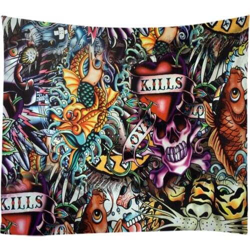 Creative 3D Abstract Painting Series Tapestry Wall Hanging Bed Spread Beach Towel Table Cloth Yoga Mat 250*180CM Large Size