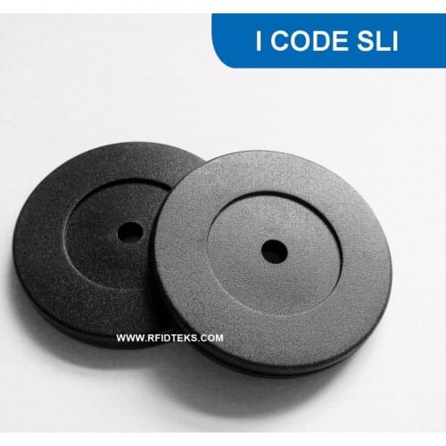 RT35MM ABS RFID Token Tag for asset Management TAG 13.56MHZ 1K BIT R/W ISO15693 with I CODE SLI Chip