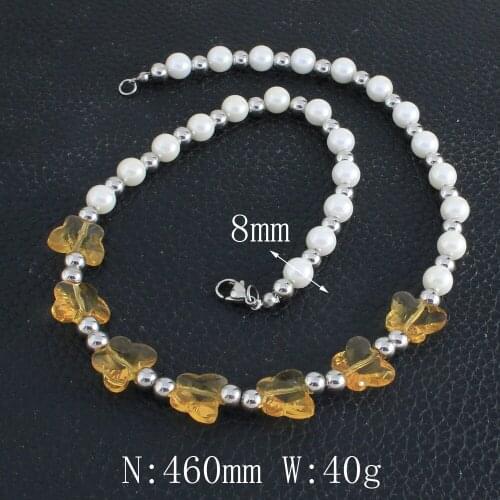 Fashion Stainless Steel Jewelry For Woman and Girl Chain Silver Color Necklace NEUZAABA