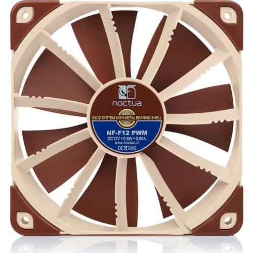 Noctua NF-F12/CPU air cooler to cool computer case fan 120mm PWM damping silent radiator/for desktop case