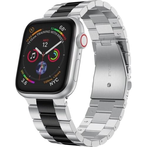 Strap for apple watch series 5 4 44mm 40mm bands stainless steel link bracelet for iwatch 1/2/3 38mm 42mm ремешок для часов